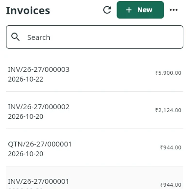 Actual GST Billing Pro detail with synthetic sample records. Technical record references retain their original format.
